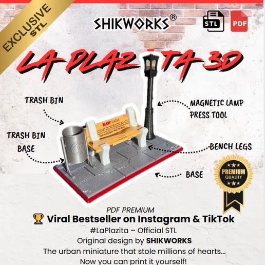 La Plazita – Urban Diorama STL for 3D Printing